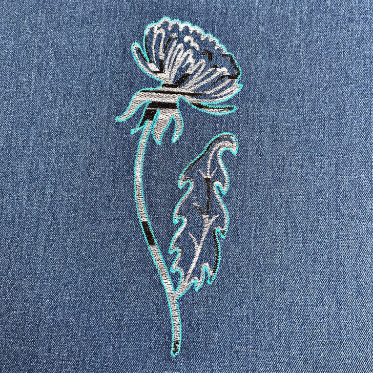 I digitize this embroidery design - dandelion. 