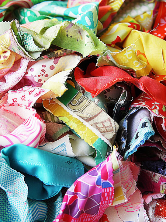 scrap fabrics from previous projects