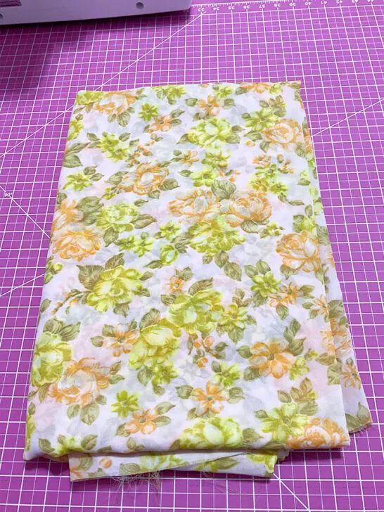 yellow and orange floral fabric