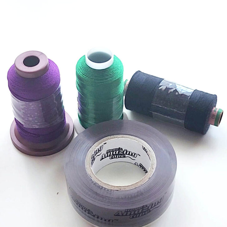 hugo's amazing tape with embroidery threads