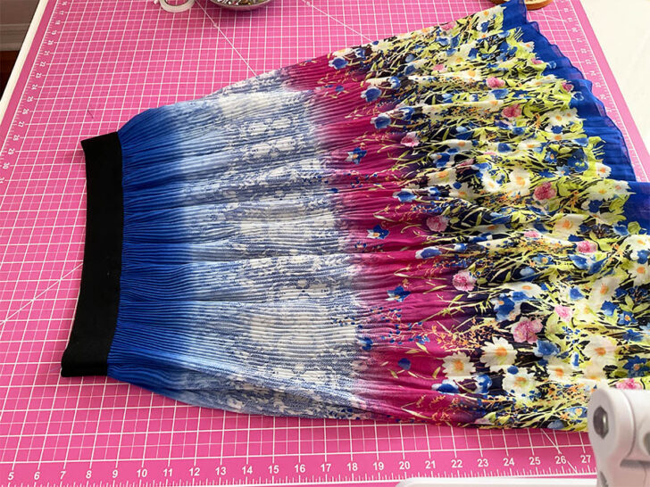 beautiful pleated chiffon