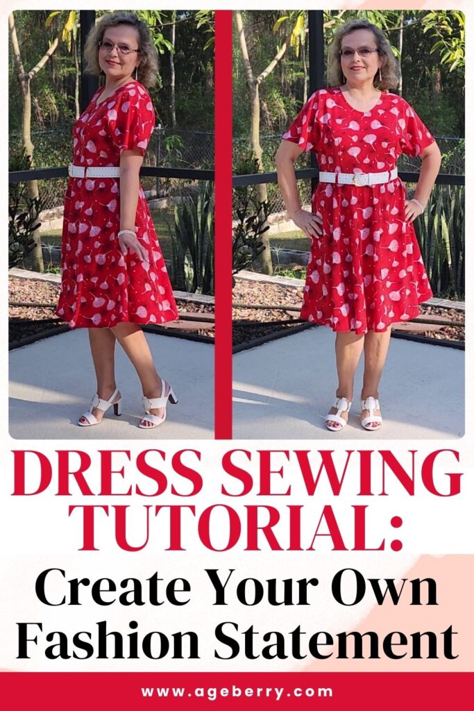 I am wearing a dress I made