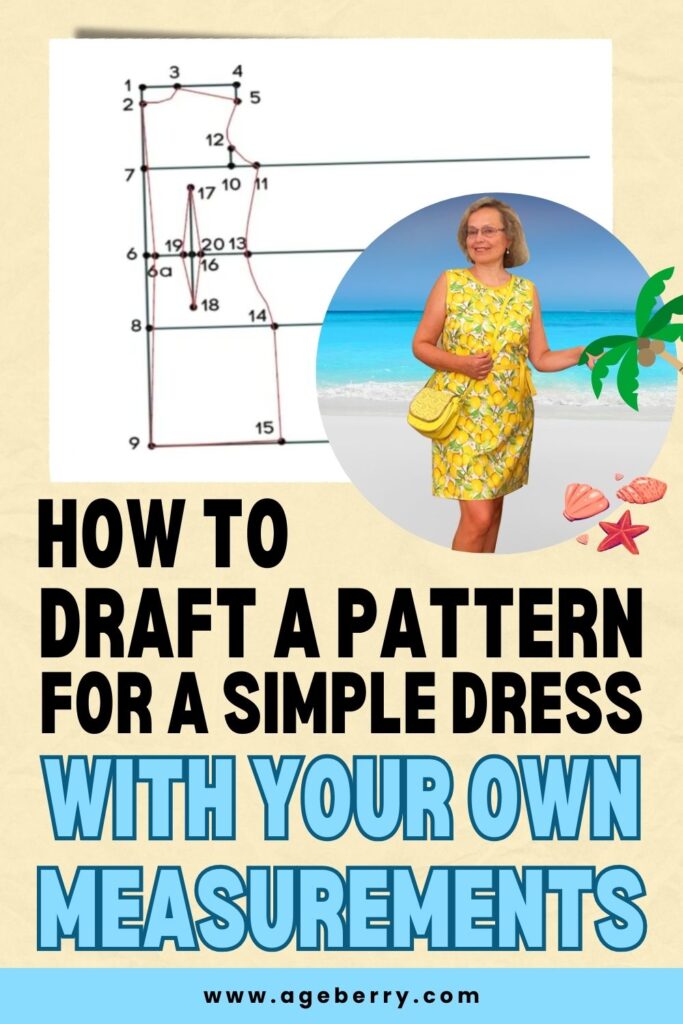 How to draft a pattern for a simple dress with your own measurements