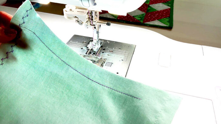even seam allowances using laser guide