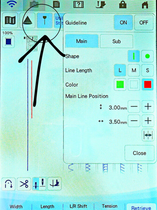 laser settings on my Brother Luminaire