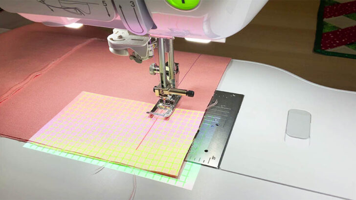 machine offers a grid option for broader work