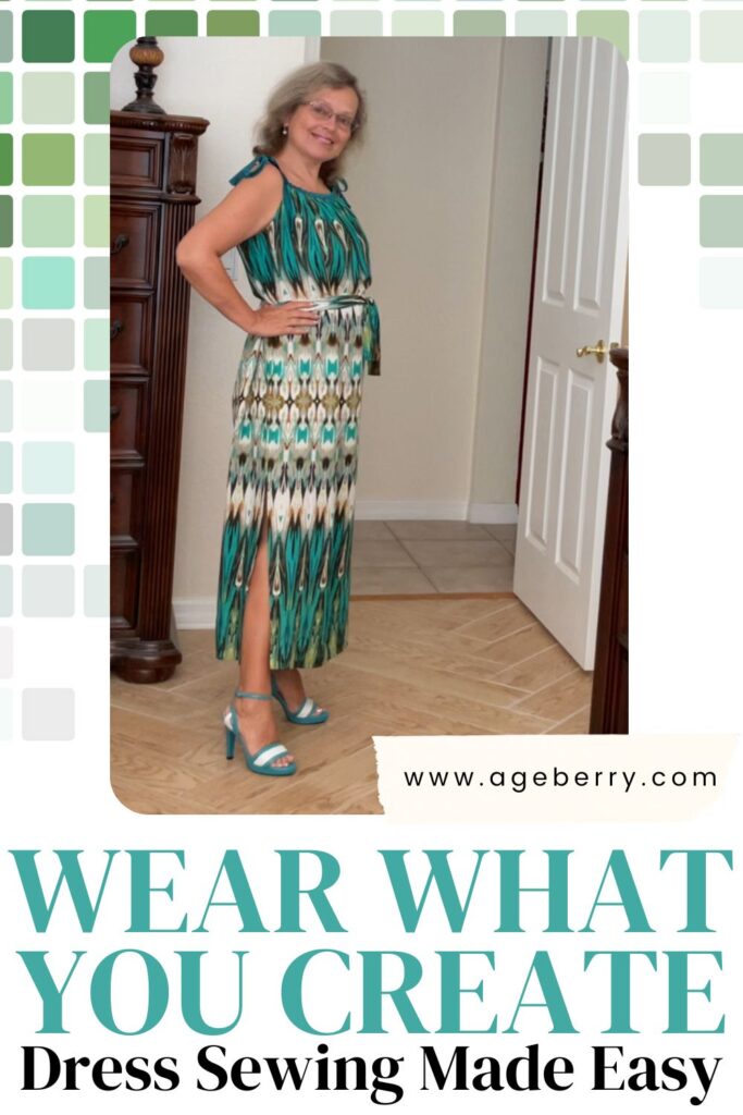 maxi dress I made