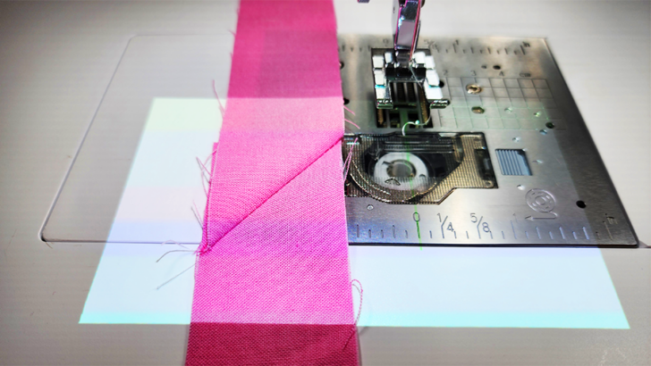 strips ended up slightly askew after using the laser guide