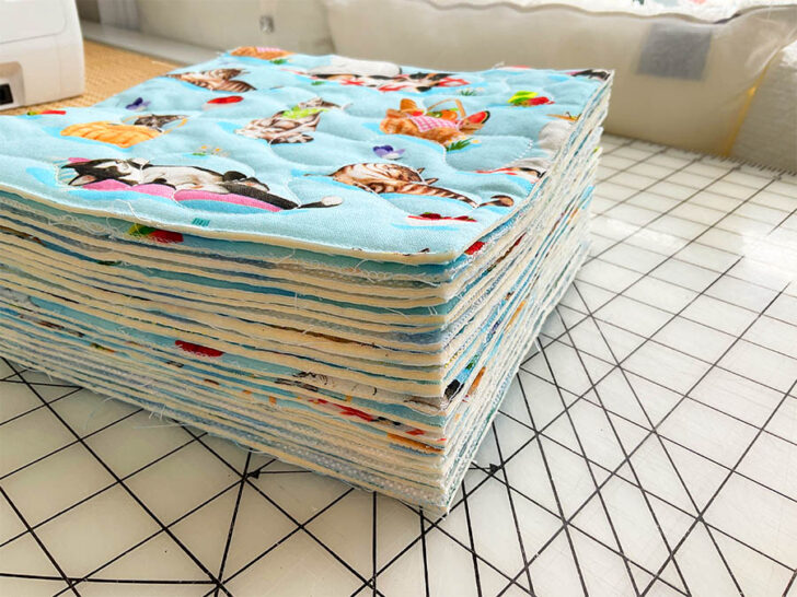 Trim All Quilted Blocks to the Same Size