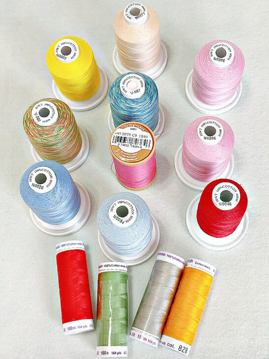 100% cotton thread for sewing machine
