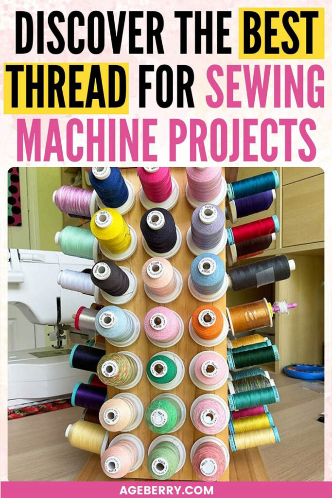 Spools of sewing thread in my sewing room - Discover the Best Thread for Sewing Machine Projects