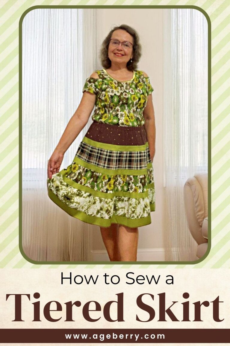 How to sew a tiered skirt