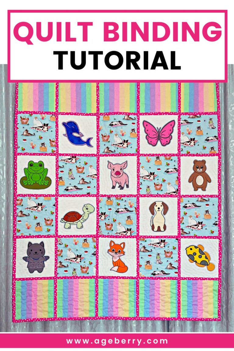 Quilt I made with binding