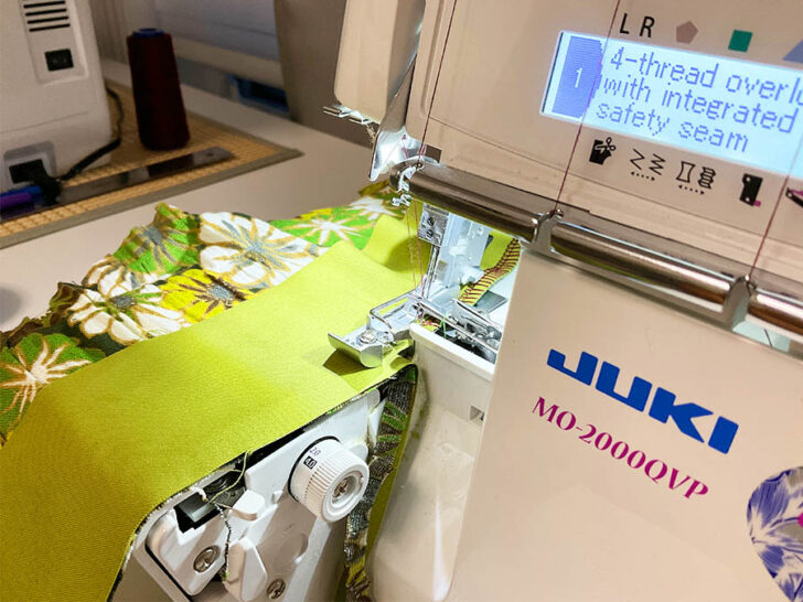 Sew the strip to the main fabric using a 5/8 inch seam allowance