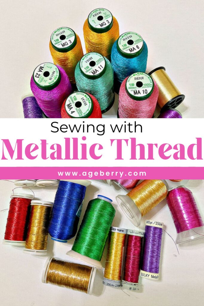 my collection of metallic threads