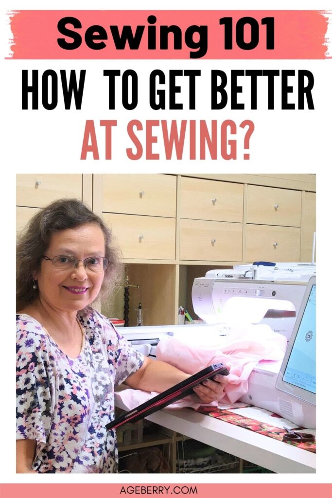 An Author with her sewing machine Brother Luminaire in her sewing room