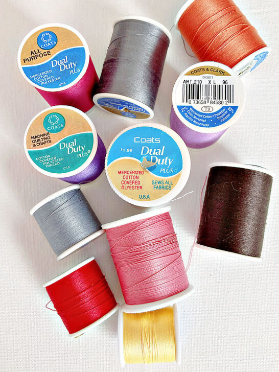 cotton covered polyester thread for sewing machine