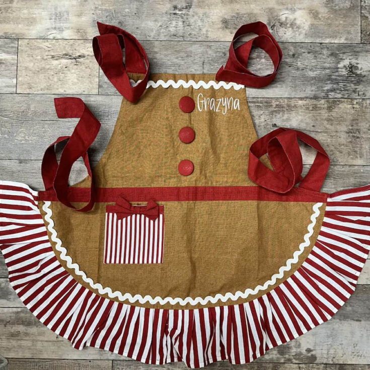 gingerbread apron