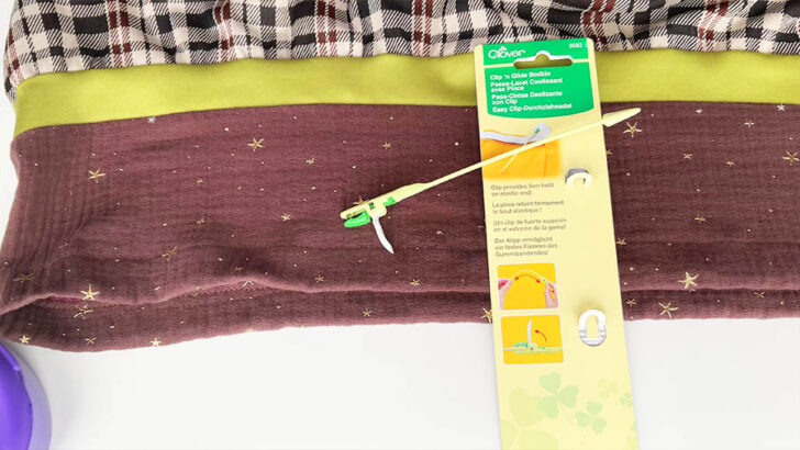 use a bodkin through your fabric tunnel