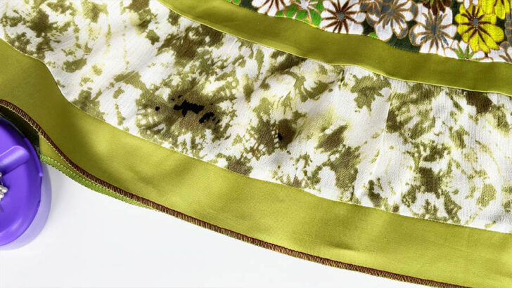 used an overlock stitch for the hem