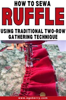 sewing ruffles from fabric with a sewing machine