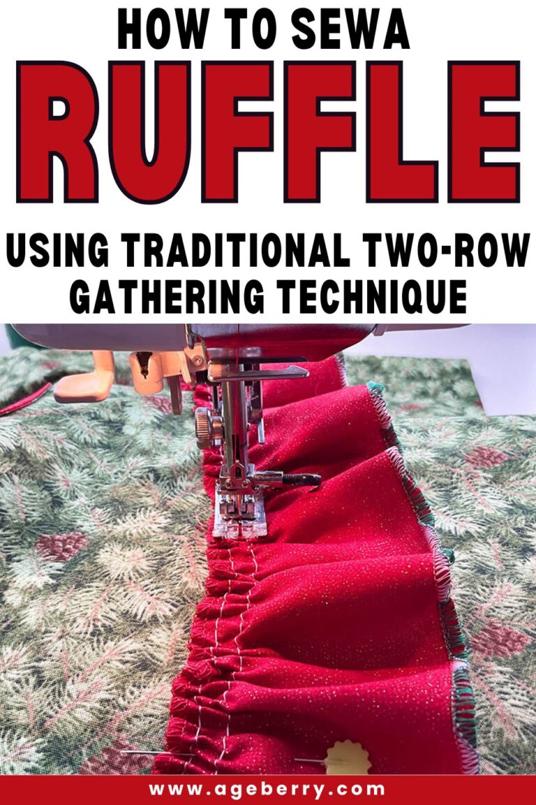 sewing ruffles from fabric with a sewing machine