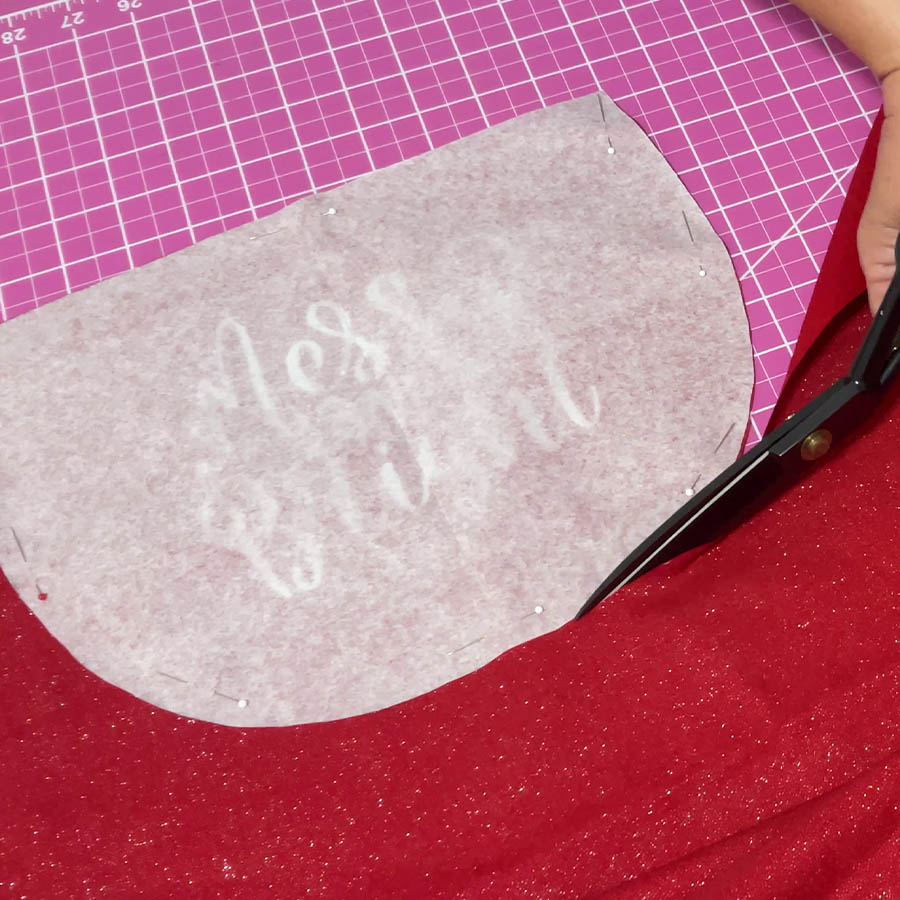 Select and Cut Fabric for pockets