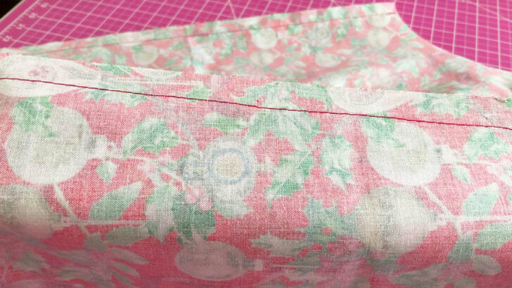 Sew the side seams and shoulder seams (⅝ seam allowances)