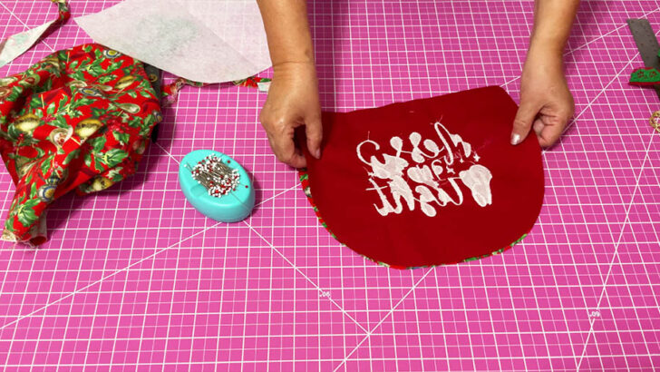 Take your two pocket pieces and place them right sides together