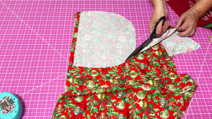 four smaller pocket pieces from different fabric