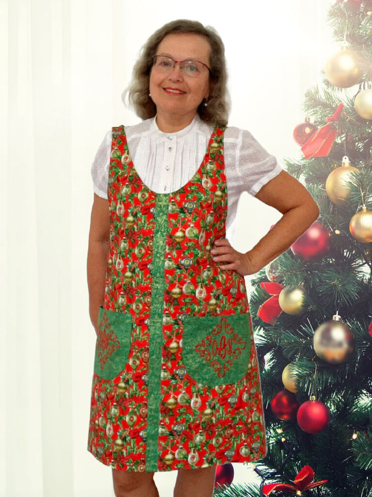 reversible apron red front
