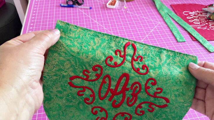 stitch across the top of the pocket to close the opening