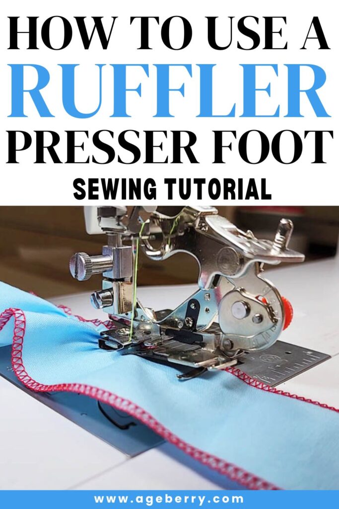 How to use a ruffler presser foot pin