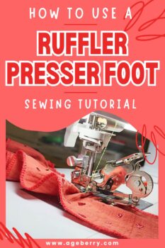 How to use a ruffler presser foot pin