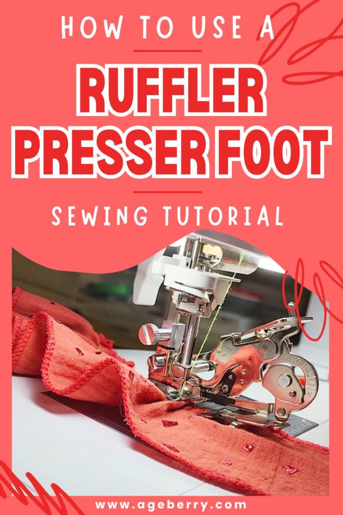 How to use a ruffler presser foot pin