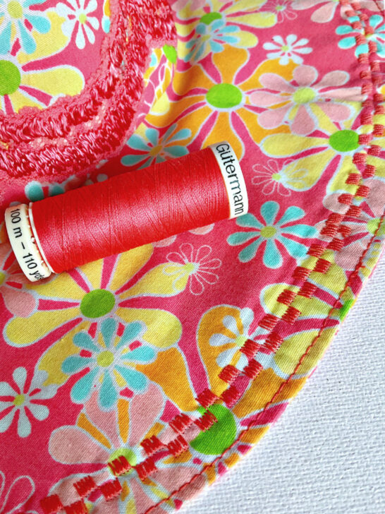 decorative stitches I put on my hat