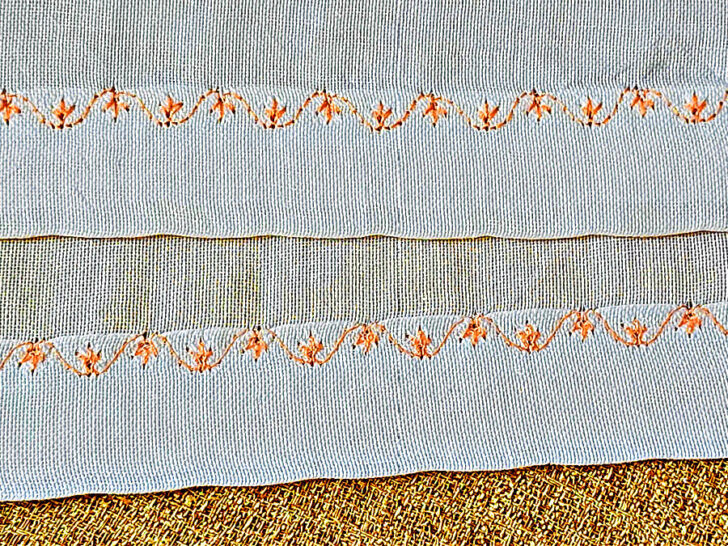 decorative stitches on lining of my skirt