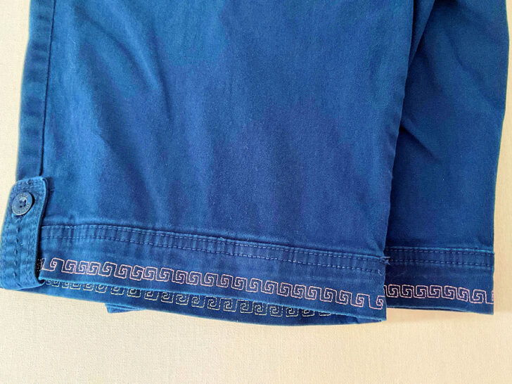 decorative stitches on my capris