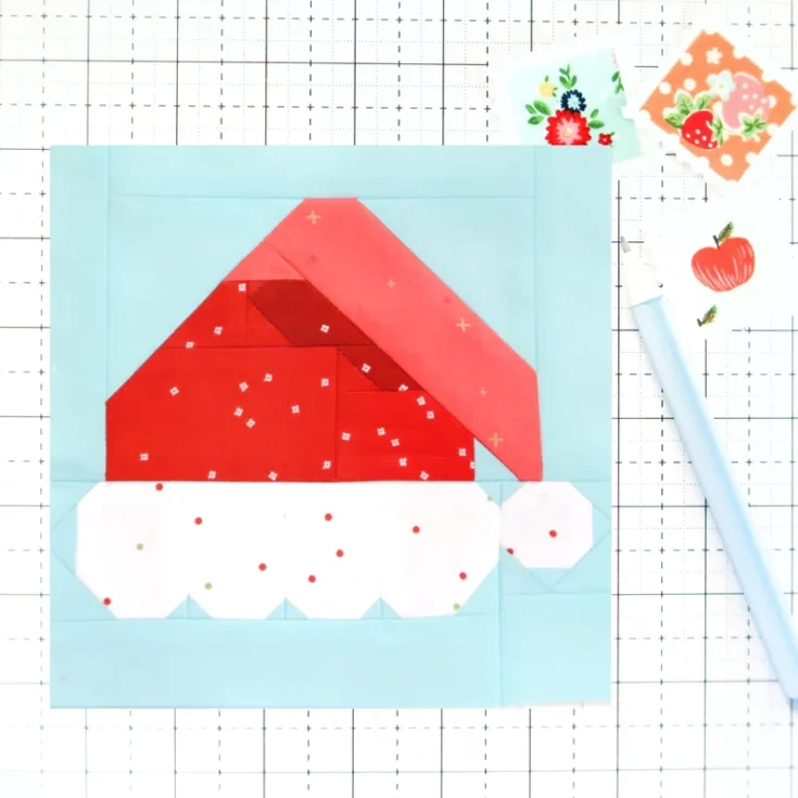 santa hat quilt