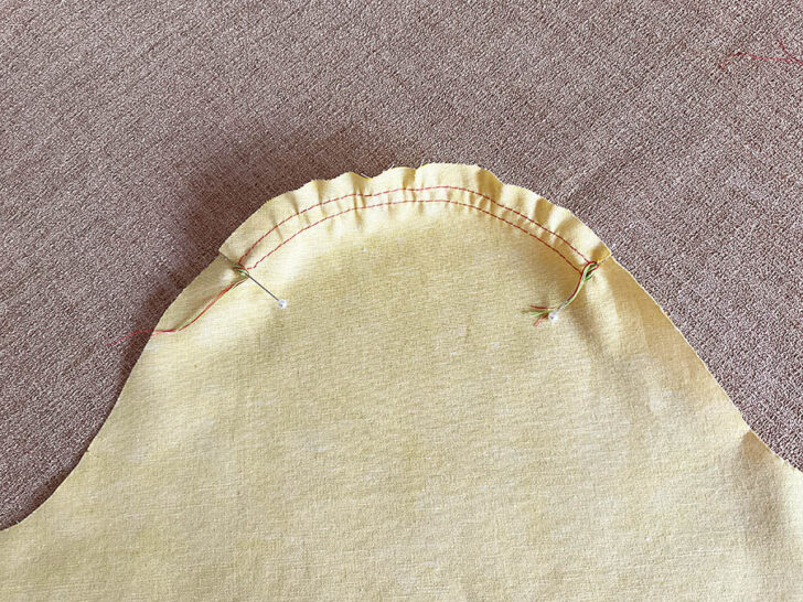 secure all threads with the figure-eight method around a pin