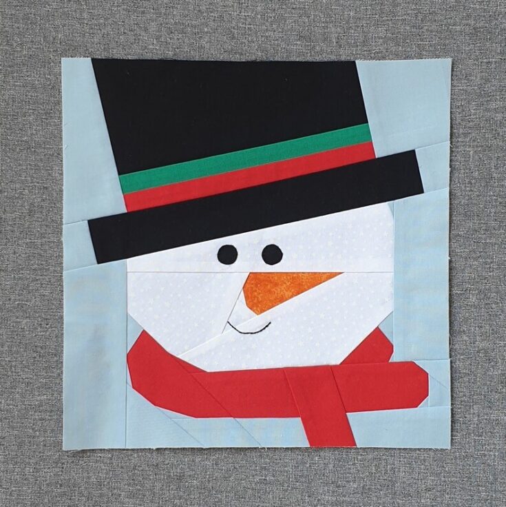 Image for Snowman quilt block