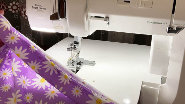 use a long running stitch, working about 3/8 inch
