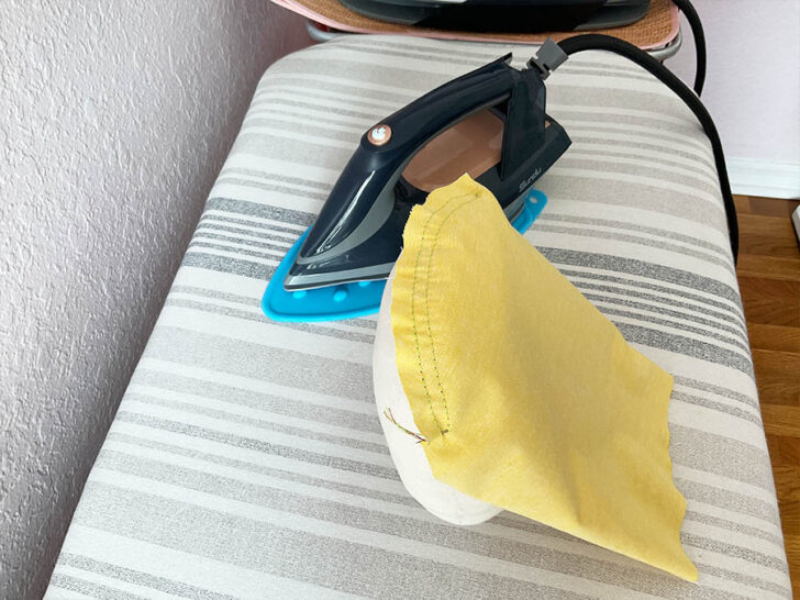 use a tailors ham to press sleeve cap