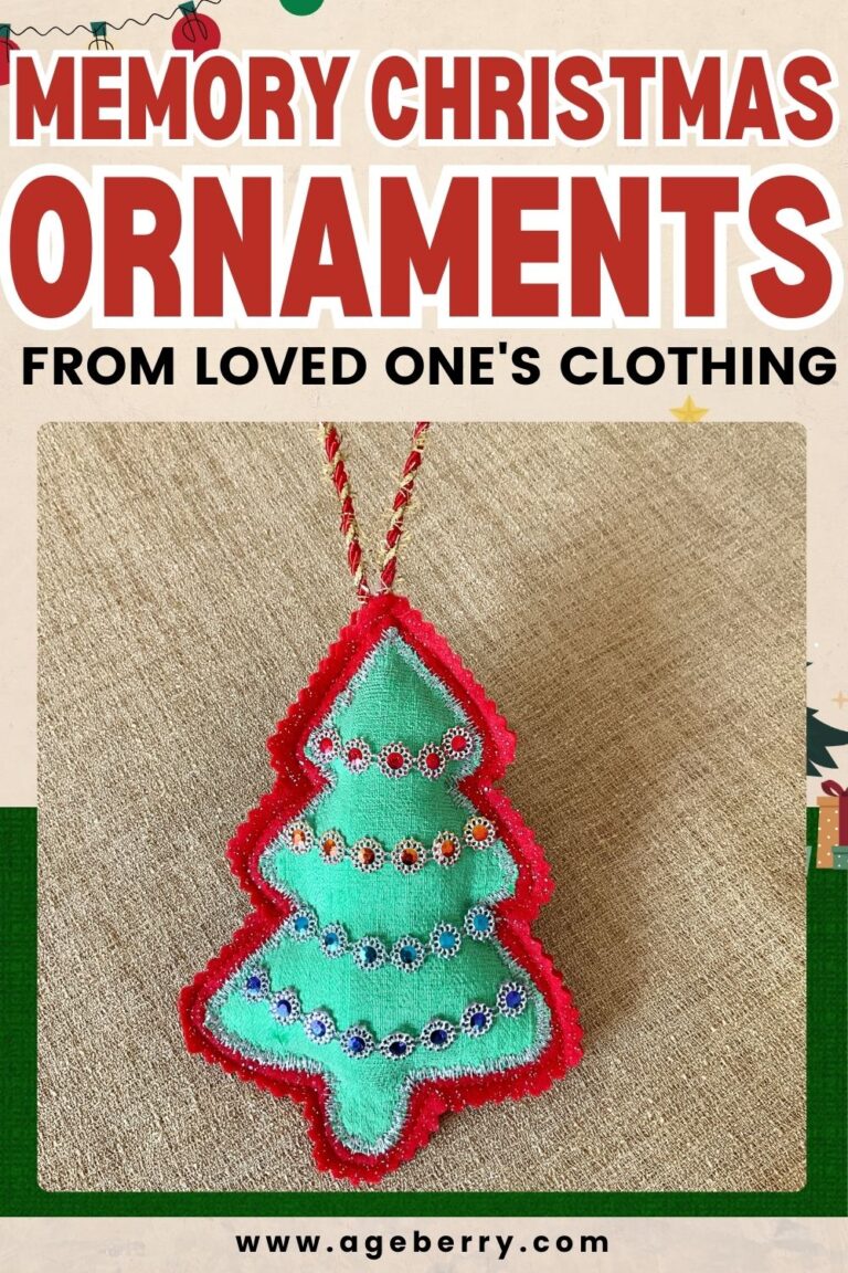 Creating Memory Christmas Ornaments from Loved One's Clothing pinterest