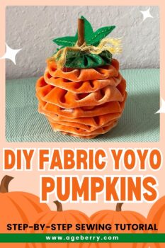 DIY Fabric Yoyo Pumpkins Step-by-step Sewing Tutorial