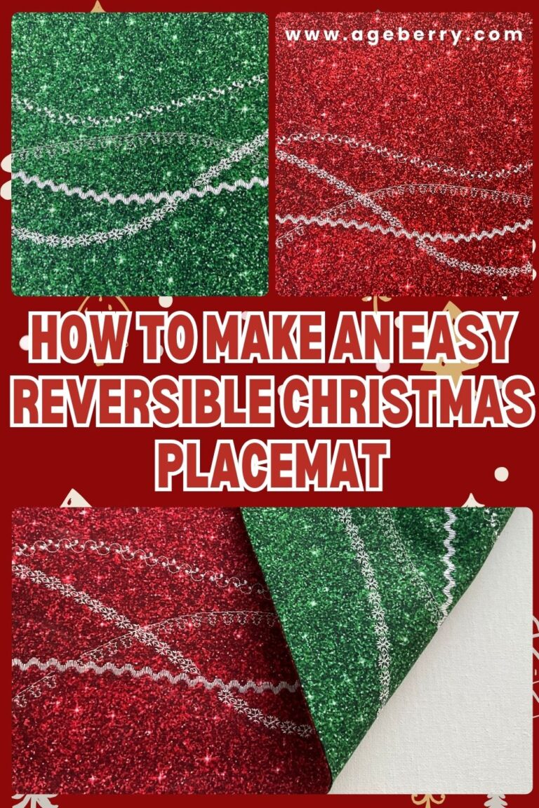 How to Make an Easy Reversible Christmas Placemat