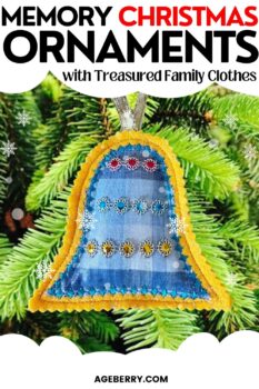Sewing Memory Christmas Ornaments with Treasured Family Clothes pinterest