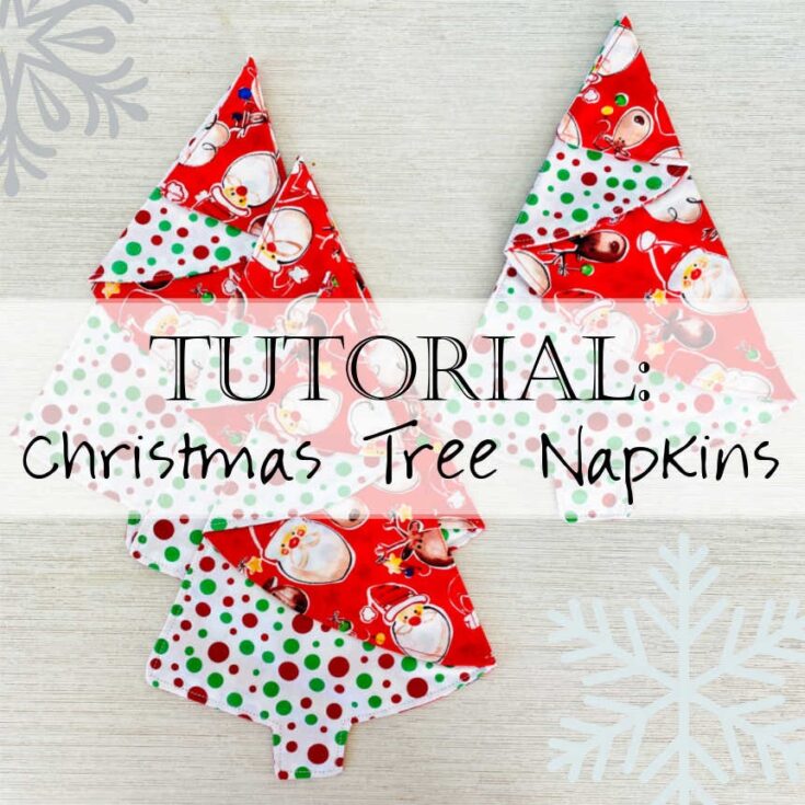 Image for #11. Tutorial: Christmas Tree Napkins