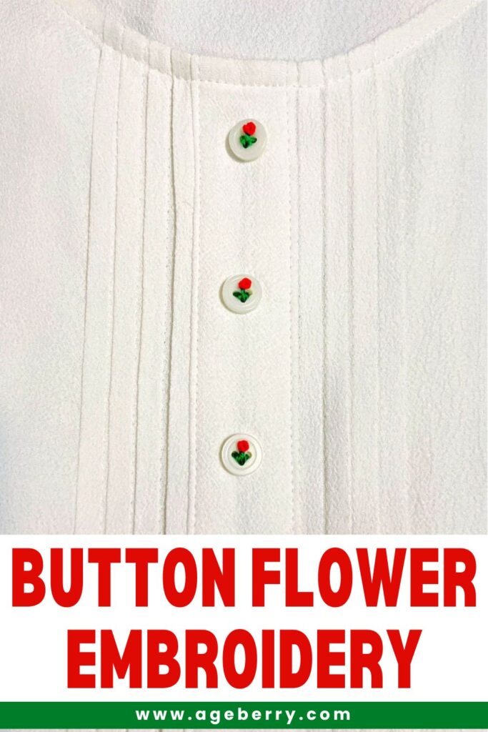 button flower embroidery pinterest