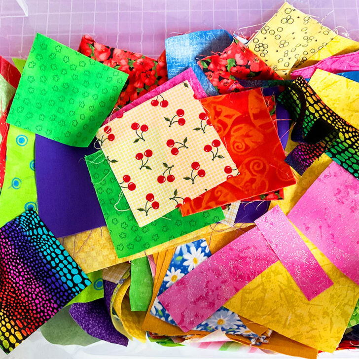 diverse collection of brightly colored fabric